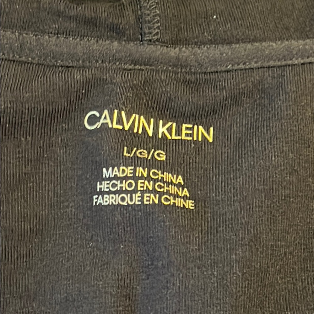 Calvin Klein Black Hoodie with Gold Accents - Picture 5 of 5
